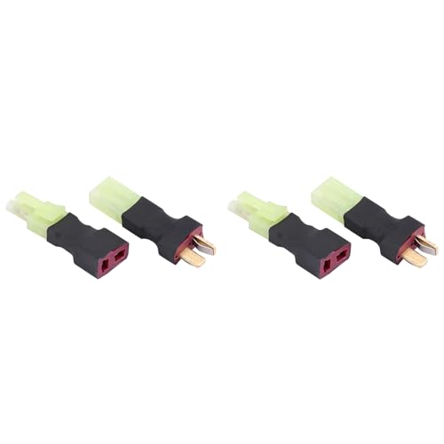 4 Stück 2Set T-Stecker auf Mini-Stecker, T-Stecker-Buchse auf Mini-Stecker, Adapter, RC-Zubehör 4 Stück 2Set T-Stecker auf Mini-Stecker, T-Stecker-Buchse auf Mini-Stecker, Adapter, RC-Zubehör von Tbest
