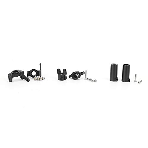 Achsenblockiersatz RC Halterung, Vorderer Hinterer Lenkbecher Fit für Achse AXIAL SCX10 II 90046 90047 AR44 RC Car (Black) von Tbest