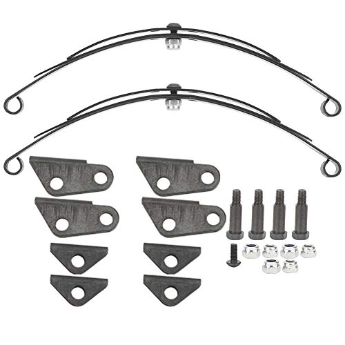 Blattfeder Hinten, RC Blattfeder Set RC Auto Stahl Hinterradaufhängung für schwere Beanspruchung hinten Blattfedersatz für 1/14 PKW LKW Truck von Tbest