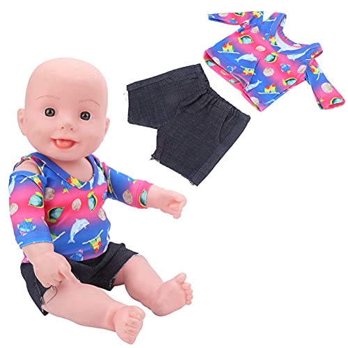 Babypuppenkleidung 18-Zoll-Mädchen Wiedergeboren (Qd18-032 farbig Set) von Tbest