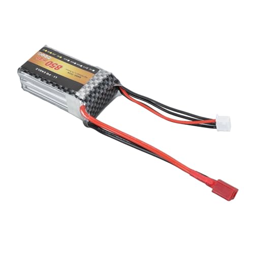 Lipo -Batterie, Leichtes 850 MAh 11,1V 25C 3S Lipo -Batterie mit T -Stecker Langlebiger Lithiumpolymer -Batterie für RC -Flugzeug Lipo -Batterie, Leichtes 850 MAh 11,1V 25C 3S Lipo -Batterie mit T -Stecker Langlebiger Lithiumpolymer -Batterie für RC -Flugzeug von Tbest