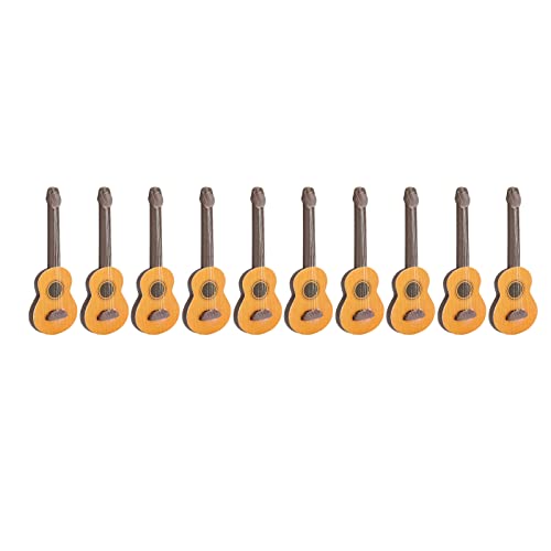 Miniatur-Gitarre Puppenhaus, Holz niedliche Miniatur-Gitarre für Puppenhaus 1/12 von Tbest