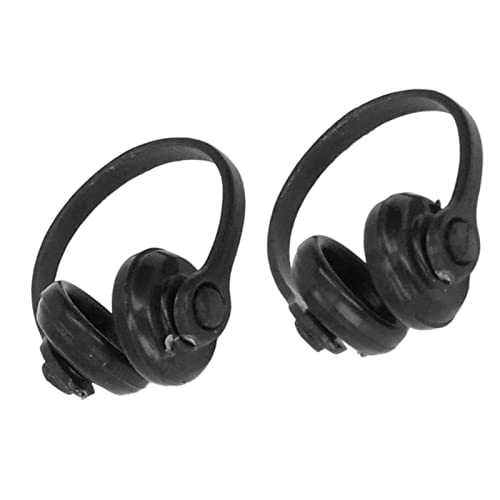 Miniatur-Kopfhörer-Spielzeug, Hochsimulierte, Lebensechte Puppenhaus-Dekoration, Exquisites für Miniatur-Headset-Modell Im Maßstab 1:12 mit Bemerkenswerten Details (Black) von Tbest