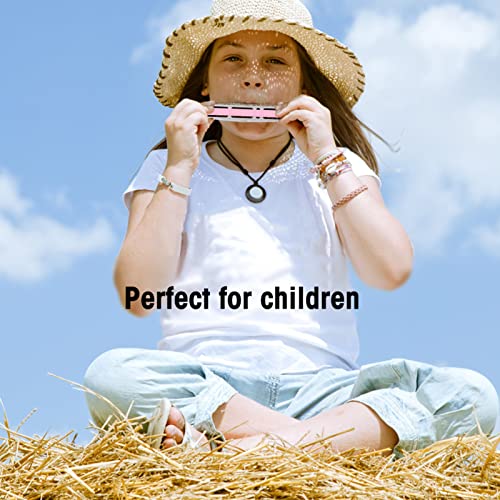 Mundharmonika für Kinder, Mundharmonika mit 24 Löchern, für Kinder, mit 24 Löchern (PINK von Tbest