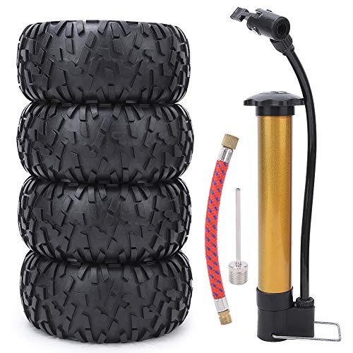 RC Car Tire, Universal 2,2 Zoll aufblasbare Reifen Upgrade Ersatzteile für 1/10 RC Car Model von Tbest