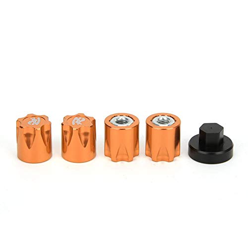 RC Felgen Mittelkappe, 4 Stück Radfelgenkappe M4 Mutter für Traxxas TRX4 für Axial SCX10 90046 D90(Gelb) von Tbest