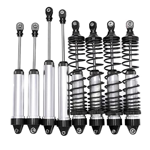 RC -Stoßdämpfer -Absorber -Set, Aluminiumlegierung Vordere und Hintere Stoßdämpfer -Upgrade -Teile für UDR (Black) von Tbest