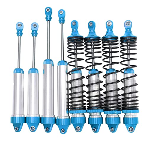 RC -Stoßdämpfer -Absorber -Set, Aluminiumlegierung Vordere und Hintere Stoßdämpfer -Upgrade -Teile für UDR (Blue) von Tbest