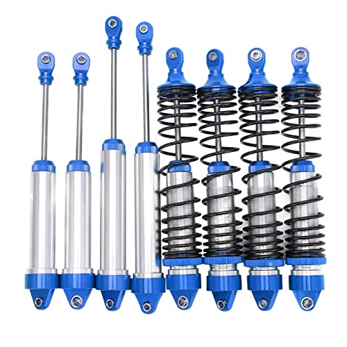 RC -Stoßdämpfer -Absorber -Set, Aluminiumlegierung Vordere und Hintere Stoßdämpfer -Upgrade -Teile für UDR (Dunkelblau) von Tbest
