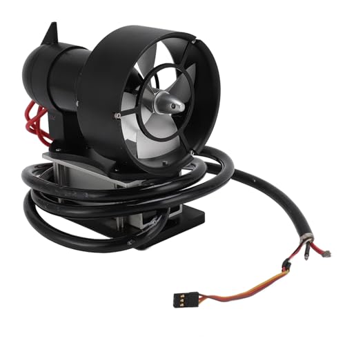 RC Thruster Underwater, Kyo 12et Aluminiumlegierung Unterwasser Thruster Bürstenloser Motor 11 Kg 4 Blade Im Controller -U -Boot -Propeller 12‑25,2 V für ROV Eingebaut (CCW) von Tbest