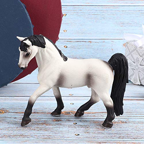 Spielzeugpferde, Tiere Simulation Weiße Pferdemodell Tierstatue Spielen Pädagogische Spielzeuggeschenk von Tbest