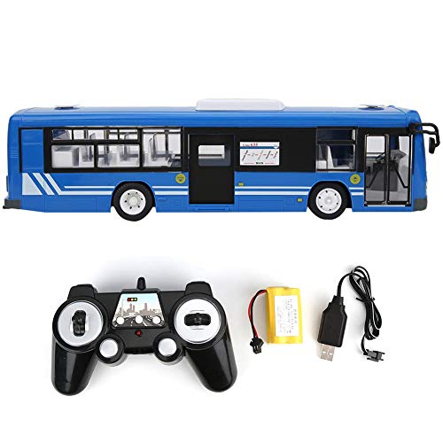 T best Fernbedienung Bus, 2,4 GHz High Speeding Schulbus Spielzeug Modell 1:20 Maßstab Rennwagen Modell Spielzeug mit Simulation Sound Licht(Blau) von Tbest