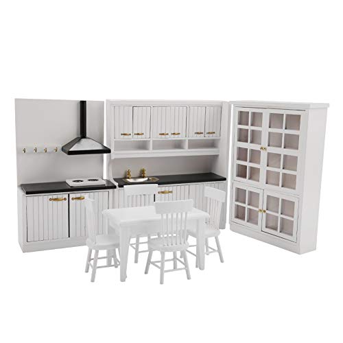 Tbest 1/12 Puppenhaus KÜchenmbel Kit, Holz Miniatur Estzimmer Mbel Dekoration Spielzug Puppenhaus Zubehr Tbest 1/12 Puppenhaus KÜchenmbel Kit, Holz Miniatur Estzimmer Mbel Dekoration Spielzug Puppenhaus Zubehr von Tbest