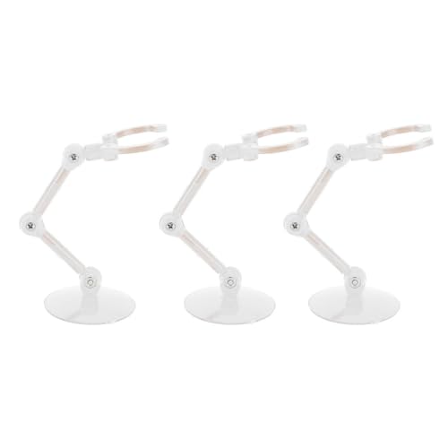 Tbest 10pcs Puppenmodell -Support -Ständer, Kunststoff -Action -Figur -Displayhalter, Einfache mit Ausgezeichneter Stabilität Ideales Heimdekoration für Jede Art von Puppenstil (klar) von Tbest