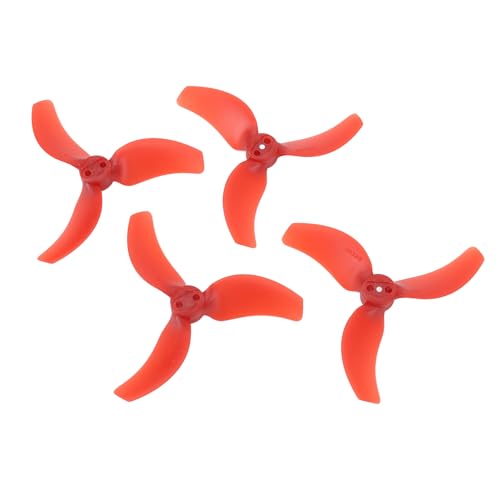 Tbest 2 Paare RC -Drohnen -Propeller, Leichte Propellerblätter mit Aufbewahrungsbox für Avata 2 Drohnenzubehör (Rot) von Tbest