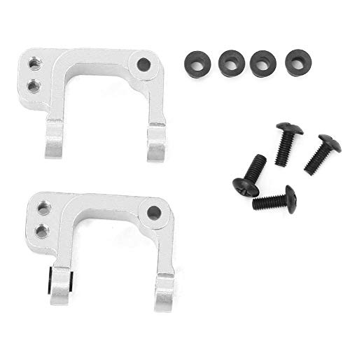 Tbest 2PC RC Hub Knuckle Arm RC C Hub Carrier Zubehör Fit für 1:10 ECX RC Car(Silber ECX334001S) von Tbest