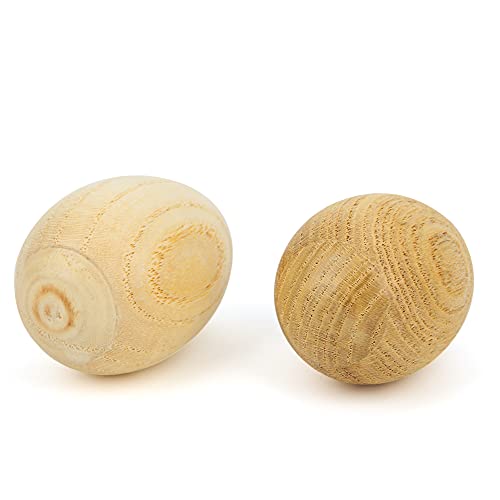 Tbest 2pcs Hölzerne Eierspielzeug, Bequeme Grip Uniform Sound Kinder Kinder Musikinstrumente Sensorische Spielzeuge (SY-62-Protokollfarbe) von Tbest