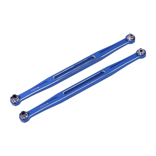 Tbest 2pcs Zehenverbindungen, Aluminiumlegierung RC Car Front Spurstange Austausch für 1/6 8s Fernbedienungsautos (Blue) von Tbest