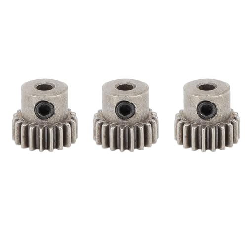 Tbest 3 STÜCKE RC-Automotorgetriebe, Stahlpulverlegierung M0.6 RC-Ritzel-Upgrade-Ersatzteile für Axial Hsp (17T) von Tbest