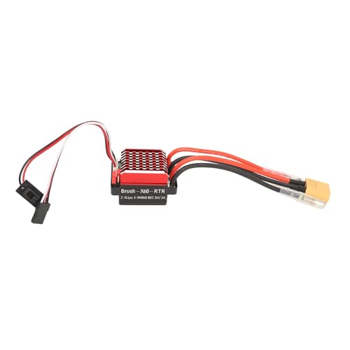 Tbest 320A Hochstrombidirektional Gebürstet mit Bremse für 1:10 RC -Autoboot, Aluminiumlegierkühlkörper, Geeignet für 4 6, Axial Scx10 Tbest 320A Hochstrombidirektional Gebürstet mit Bremse für 1:10 RC -Autoboot, Aluminiumlegierkühlkörper, Geeignet für 4 6, Axial Scx10 von Tbest