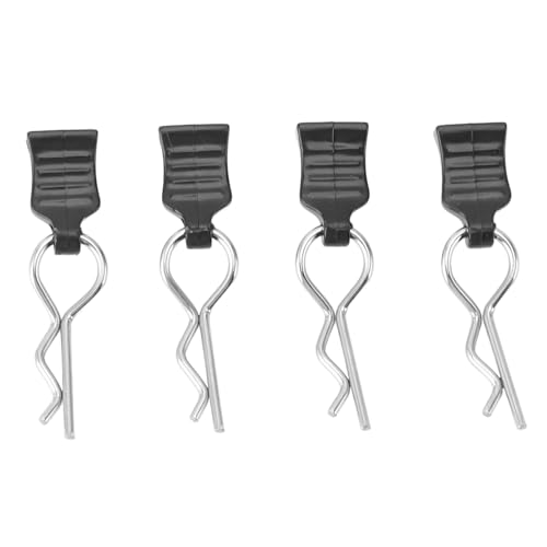 Tbest 4 Stück RC-Karosserie-Clips, RC-Car-Karosserie-R-Pin-Clips, Upgrade-Teil mit Zuglaschen für WLtoys 124008 124010 Tbest 4 Stück RC-Karosserie-Clips, RC-Car-Karosserie-R-Pin-Clips, Upgrade-Teil mit Zuglaschen für WLtoys 124008 124010 von Tbest