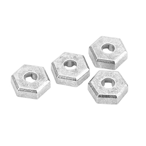 Tbest 4-teiliger RC-Rad-Sechskantnabenadapter, Zinklegierungsrad-Sechskantnabenmutter-Sechskantkupplung für SCY 16101 16102 16103 16201 1/16 RC-Autos von Tbest