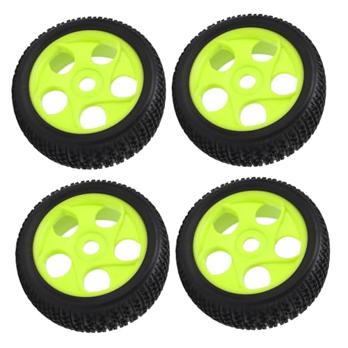 Tbest 4-teiliges RC-Reifen-Set, 5 Löcher, 17 Mm Sechskantdurchmesser, RC-Kunststoffnabenfelgen, Gummireifen für 1/8 RC-Car Tbest 4-teiliges RC-Reifen-Set, 5 Löcher, 17 Mm Sechskantdurchmesser, RC-Kunststoffnabenfelgen, Gummireifen für 1/8 RC-Car von Tbest