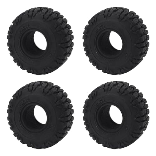 Tbest 4pcs 1,0 RC -Gummireifen, 60 X 22 Mm Raues Gelände Verstärkter Griffradreifen für Axiale SCX24 1/24 Crawler Tbest 4pcs 1,0 RC -Gummireifen, 60 X 22 Mm Raues Gelände Verstärkter Griffradreifen für Axiale SCX24 1/24 Crawler von Tbest