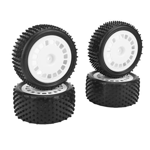 Tbest 4pcs RC -Autorreifen, 88 Mm Leichte Gummi -Mantel -Muster -Durchmesser -Umrechnungsräder für 1/10 RC -Auto von Tbest