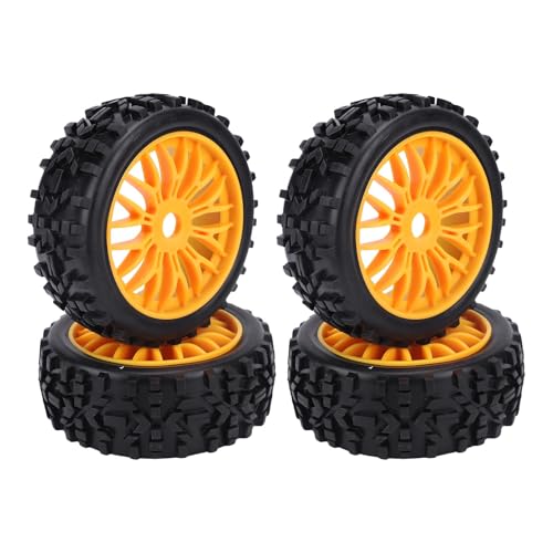 Tbest 4pcs RC -Reifen, Ausgezeichnete Grip Gummi Upperde 1/8 für Schlangen SRX8 RC -Off -Straßenauto -Reifen (ORANGE) von Tbest