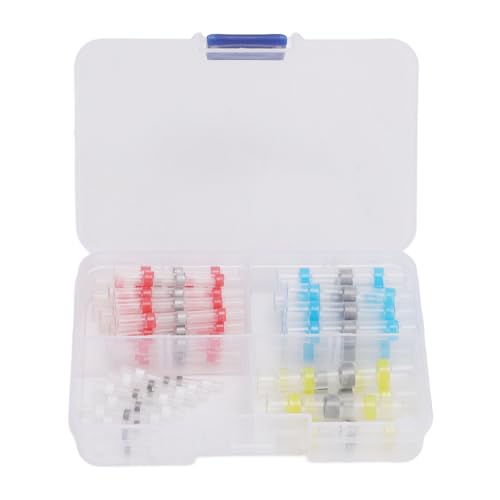 Tbest 50 Pcs Lötverdichtungsdrahtanschluss, Gummi -Aluminium -Legierung Wasserdicht Schneller Spleißdrahtanschluss für RC Boat Crawler Car von Tbest