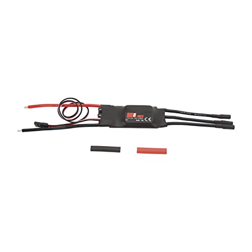 Tbest 50A Leichtes Bürstenloser Elektronischer Geschwindigkeitsregler ESC mit Stabiler Leistung für RC -Modellflugzeuge, Schwarze Farbe Tbest 50A Leichtes Bürstenloser Elektronischer Geschwindigkeitsregler ESC mit Stabiler Leistung für RC -Modellflugzeuge, Schwarze Farbe von Tbest