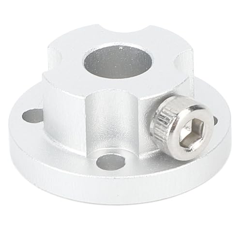 Tbest 6 Mm Flanschkupplungsstecker, Aluminiumlegierungs -Motorführung Wellenkuppler -Zubehör für 14148 48 Mm Omni -Rad RC Modell Silber von Tbest