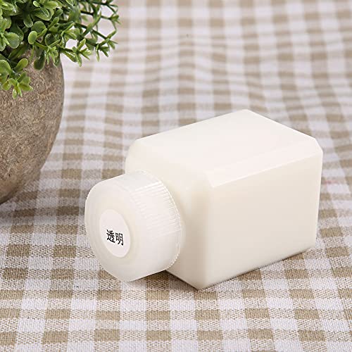 Tbest 60 Ml Lederkantenversiegelungswerkzeug Plastikflasche Leder Borderöl für -handgefertigtes Handwerk, Handwerkshandbuch Werkzeug (Transparent) von Tbest