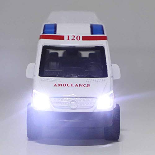 Tbest Ambulanzspielzeugauto mit Licht und Klang, Zug-Auge-Koordinationsfähigkeiten für, Legierungsspielzeug für Eltern-Kind-Interaktion, Ungiftiges und Umweltfreundliches Material, Empfohlen für Tbest Ambulanzspielzeugauto mit Licht und Klang, Zug-Auge-Koordinationsfähigkeiten für, Legierungsspielzeug für Eltern-Kind-Interaktion, Ungiftiges und Umweltfreundliches Material, Empfohlen für von Tbest