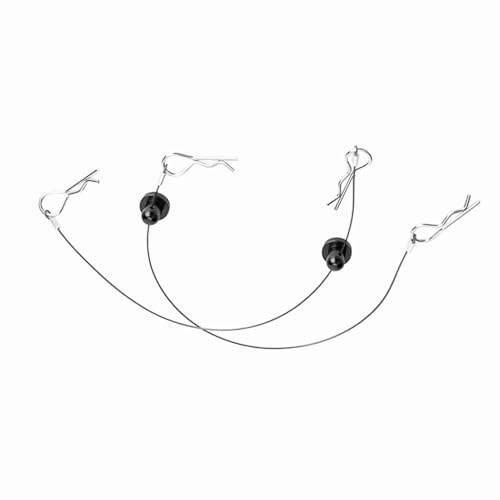 Tbest Autosschalen -Clip -Stifte, Seil Anti Lost Drahtstift mit Schraubenhalter LKW Clips für 1 10 RC Red RC (Black) von Tbest