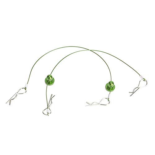Tbest Autosschalen -Clip -Stifte, Seil Anti Lost Drahtstift mit Schraubenhalter LKW Clips für 1 10 RC Red RC (Green) von Tbest