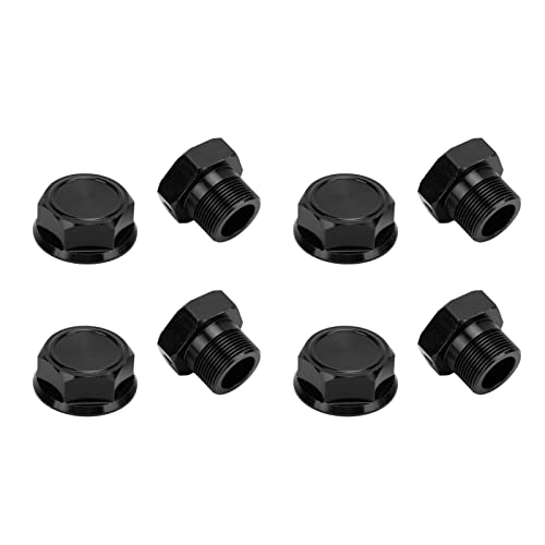 Tbest BROLEO RC-Sechskantkupplungsset, Professionelles Rutschfestigkeits-RC-Rad-Sechskantnaben-Set für RC-Zubehör (Black) von Tbest