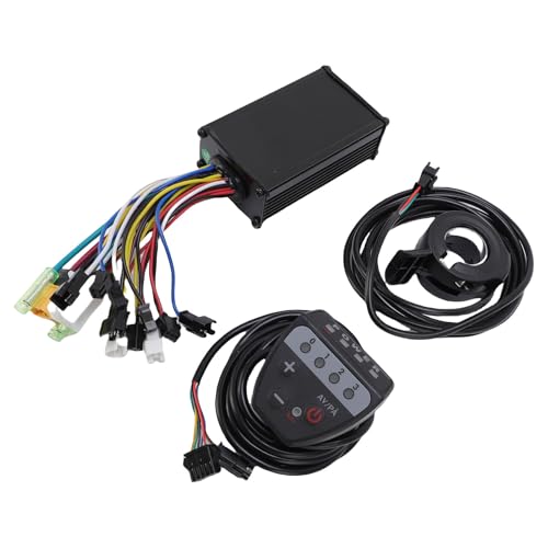 Tbest Bürstenloser Motor Controller Wasserdichtes LED -Anzeigemesser 3 Modi 15a Drosselklappengriff für Elektrofahrradmodifikation Kit von Tbest