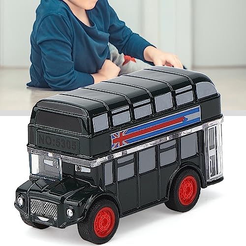 Tbest Busse, Busse Cartoon Bus Legierung Auto Spielzeug Hochsimulierte Ziehen Fahrzeugspielzeugmodell Zurück (Reisebus grün) von Tbest