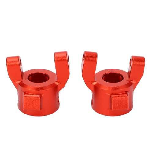 Tbest C -Hub -Träger -Set, Aluminiumlegierung Vorderen Gegengewicht auf Upgrade -Zubehör mit Schrauben für SCX10 Pro RC Crawler Car (Rot) von Tbest
