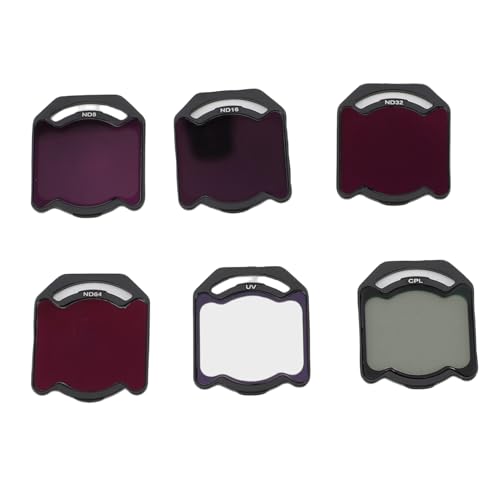 Tbest CPL -Filterset, Aluminiumlegierrahmen HD Optical Glass Nd8 Nd16 Nd32 Nd64 Drone Objektiv Ultra Violet Filter für O4 Air Unit Pro von Tbest