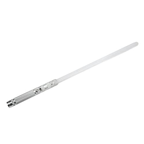 Tbest Duelling Light Sword, Veränderbare 7 Farben Sabre, Metallgriff Mini Schwert LED LED DER Elektronikschwerte mit Bewegungsempfindlichkeit für Halloween -Kostümzubehör Weihnacht (Silver) von Tbest