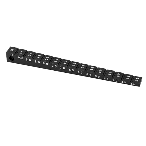 Tbest Fahrhöhenanzeige, Aluminiumlegierung 3-10 Mm RC -Autofahrhöhe. (Black) von Tbest