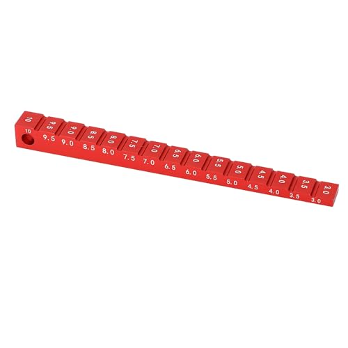 Tbest Fahrhöhenanzeige, Aluminiumlegierung 3-10 Mm RC -Autofahrhöhe. (Rot) von Tbest