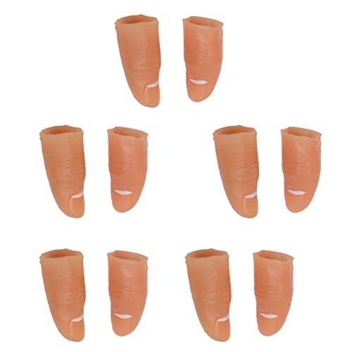 Tbest Fingerlichter Daumen LED LED Leg 5 Paare Fingerleuchten Zum Gehen (Yellow) von Tbest