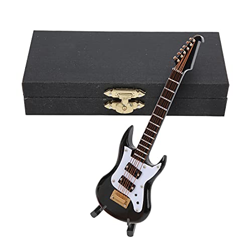 Tbest Gitarrenmodell, Hölzerne -Musikinstrument Desktop -Ornament mit Stand -Speicherbox für Home Decoration Display Photographic Requisite von Tbest