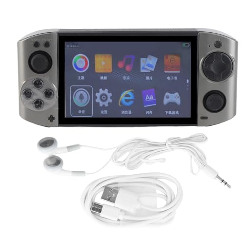 Tbest Handheld-Spielekonsole mit 5,1-Zoll-HD-Display, Wiederaufladbare Spielekonsole mit Integrierten Benutzerdefinierten Chips, Musik-Player, Video-Player, Kamera, DV, Audiorecorder, von Tbest