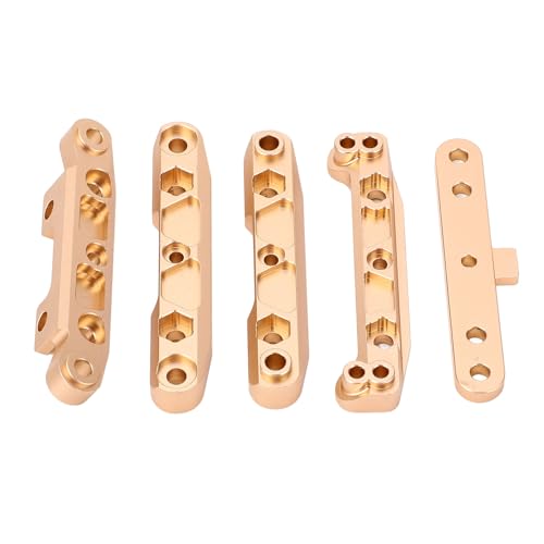 Tbest Hintere Suspensionshalterung, Aluminiumlegierung Vibration Reduktionsreparatur -Platte für FS Atom 6S 1/8 RC Auto (Kupfer) von Tbest