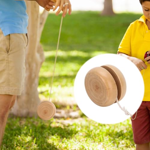 Tbest Holz Yoyo Hand Crafts Hand für, 3PCS Mini -Holzspielzeug für Yoyo Round Baby für Kinderkoordinationstraining für von Tbest